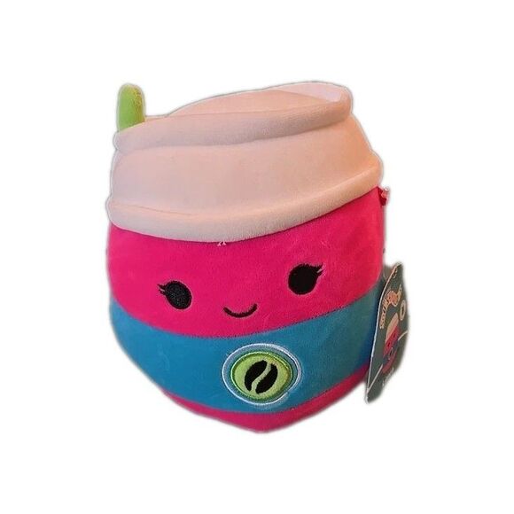 New Limra the Latte Pink & Light Blue Squishmallows 7”#180 Squishdate 8/8/2022 - Picture 1 of 9